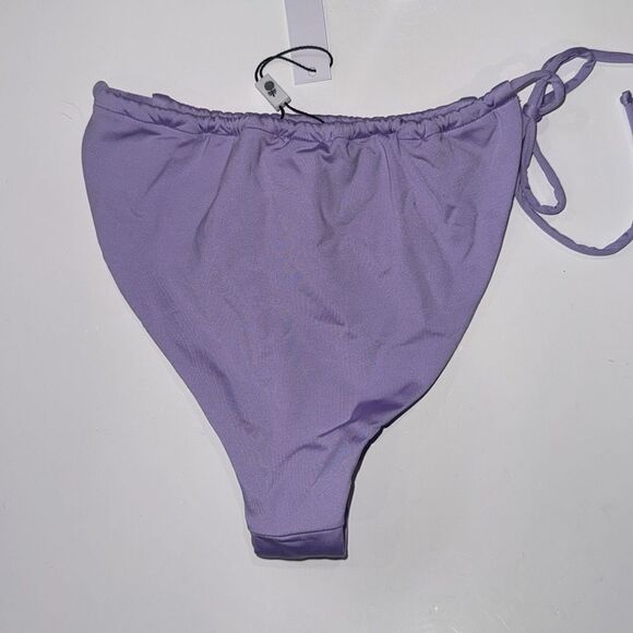 NWT Monica Hansen Rhinestone Lavender String Bikini Large Revolve - Picture 5 of 7